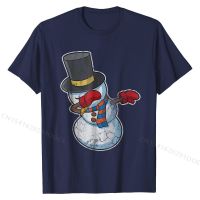 Christmas Dabbing Snowman Retro Fade T-Shirt Normal Top T-shirts Tees for Men New Design Cotton Custom T Shirts