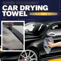 (Premium car) Super Absorbent Car Drying Towel Suede Amp; Coral Velvet Double-Sided Car Cleaning Cloth Multipurpose Auto Towel Car Accessories ซื้อทันทีเพิ่มลงในรถเข็น