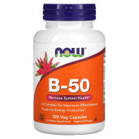 [พร้อมส่ง] Now Foods , B-50 100 Veg Capsules วิตามินบีรวม