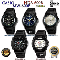 ของแท้100% คาสิโอ นาฬิกาข้อมือ Casio Standard รุ่น MW-600F HDA-600B MW-600F-1A MW-600F-2A MW-600F-7A HDA-600B-1B HDA-600B-7B สายเรซิ่นสีดำ 10ปี กันน้ำ 100 เมตร ประกัน1ปี ร้าน Time4You T4U