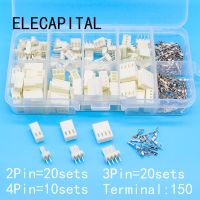 HVJ-Kf2510 Kits 50 Sets Kit In Box 2p 3p 4 Pin 2.54mm Pitch Terminal / Housing / Pin Header Connectors Adaptor