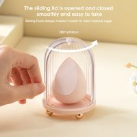 Portable Beauty Egg Bracket with Dryer Cover Makeup Sponge Organizer Box Gourd Powder Puff Rack Holder Drying Stand