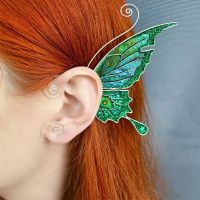 Left Side Dragon Non Pierced Ear Cuff For Women 2022 Punk Butterfly Copper Wire Wrap Ear Sleeve Ear Clip Earring