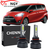 สำหรับ Toyota Sienta NHP170 2016-2021หลอดไฟหน้าไฟฉายคาดศีรษะ2020 2019ไฟหน้ารถมอเตอร์ไซค์แบบ LED 6000K ชุดหลอดไฟแทนที่ฮาโลเจน