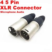 ส่วนลดเวลาจำกัด1ชิ้น4-Pin 5-Pin XLR สำหรับท่านชายหญิงเสียงไมโครโฟนขั้วสายลำโพงขั้วต่อสายไฟสำหรับหัวแร้งไมโครโฟน