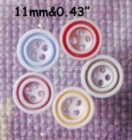 ❀ NBNOLG Fashion buttons 11mm 100pcs 4 Holes shirt buttons garment accessories