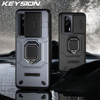 KEYSION เคสสำหรับ Xiaomi เกราะกันกระแทก F5 POCO โปรสไลด์ป้องกันเลนส์กล้องขาตั้งโทรศัพท์ฝาหลังโทรศัพท์สำหรับ POCO F5 F5 Pro