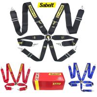 New Sabelt 3 Inch 4/5/6 Point FIA Car Seat Belt Quick Release Adjustable Strap PA Material Harness Universal Racing Seat Belt