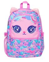 Smiggle Hi There Classic Attach Backpack กระเป๋าเป้ สมิกเกอร์ ลาย เเมวชมพูเกล็ด ขนาด 16 นิ้ว พร้อมส่งในไทย