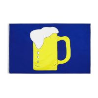 90x150 CM Blue mug beer glass flag for Decoration  Power Points  Switches Savers