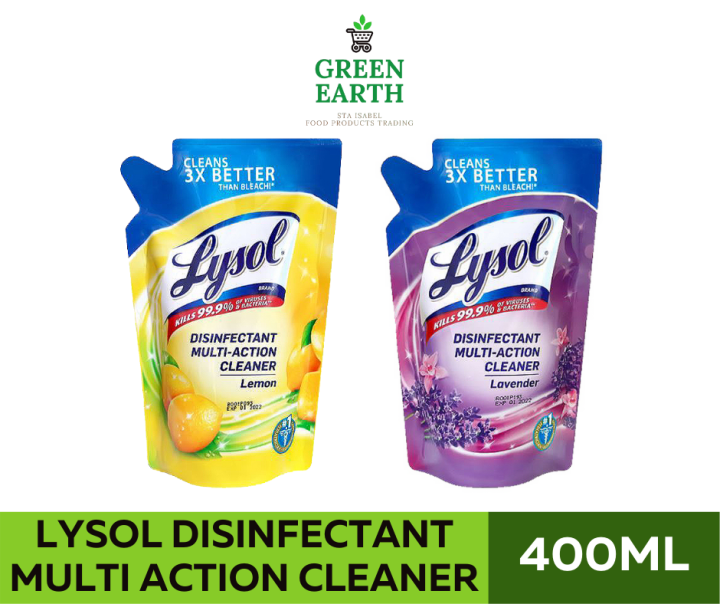 GREEN EARTH Lysol Disinfectant Multi Action Cleaner 400ml 1PC Lazada PH