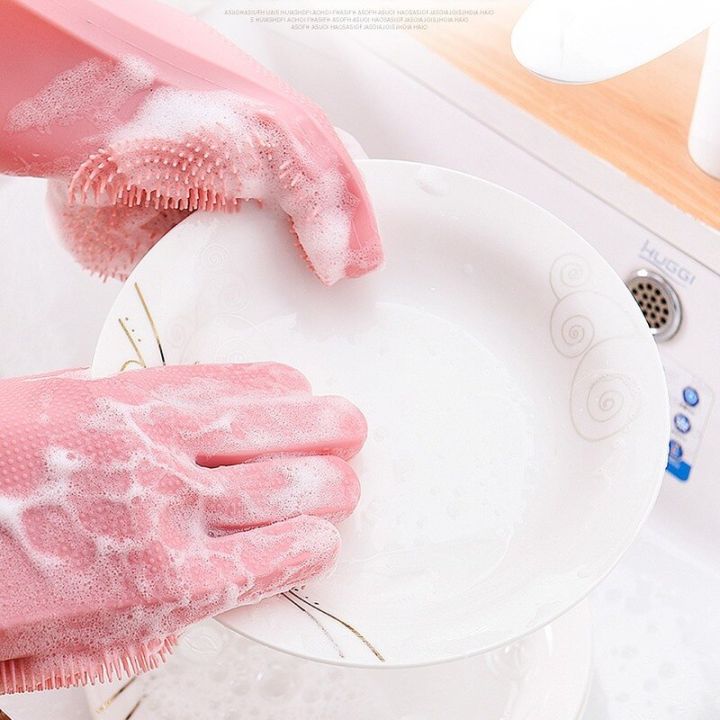 one-pair-dishwashing-cleaning-gloves-magic-silicone-rubber-dish-washing-glove-for-household-scrubber-kitchen-clean-tool-scrub-safety-gloves