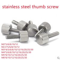 2-10Pcs M2 M2.5 M3 M4 M5 M6 M8 304 Stainless Steel Kepala Kecil Jempol Sekrup Metrik Knurled Kepala Penyesuaian Manual Sekrup A1