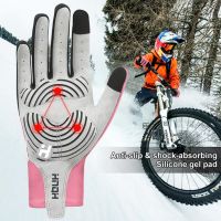 hotx【DT】 1 Cycling Gloves Fingers Gel Racing Riding  Men MTB