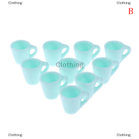 Clothing mother and baby 10PC 1:12 dollhouse Miniature MUG ถ้วยน้ำรุ่น KITCHEN Accessories ของเล่น