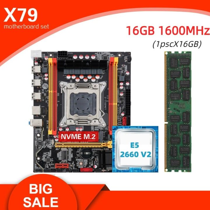 x79-kllisre-ชุดวงจรหลัก-xeon-lga-2011-combos-e5-2660-v2-cpu-หน่วยความจำ1ชิ้น-x-16gb-ddr3หน่วยความจำ1600หน่วยความจำ-ecc