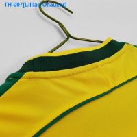 △▼✺ Lillian Chaucer Brazilian throwback jerseys 1998 season at home to coat short sleeve football custom printed