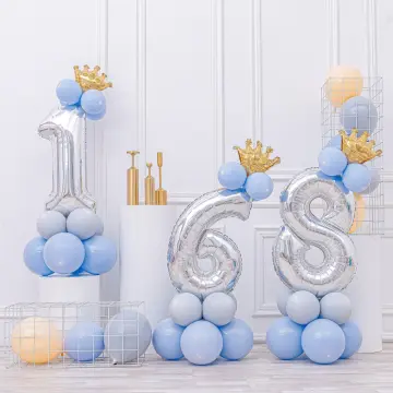 Giant 40Inch Red Number 1234567890 Helium Foil Ballon kids girls Birthday  Party Decoration Baby Shower Wedding Party Supplies - AliExpress