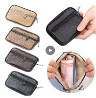 ◈ Large Men Coin Bag Purse Casual Style Zipper Change Purse Pouch Wallet Pouch Bag Purse Mini Soft Men Women Card Coin Key Holder