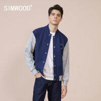 SIMWOOD 2022ฤดูใบไม้ผลิใหม่คมชัดสีเบสบอลแจ็คเก็ตขนาดบวกแฟชั่นจดหมายพิมพ์เครื่องบินทิ้งระเบิดแจ็คเก็ตขนาดบวกเสื้อผ้าแบรนด์