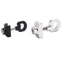 2 Pcs Bike Chain Tensioner Adjuster Aluminum Alloy Bicycle Fastener Bolt Screw Black &amp; Silver