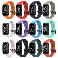 ™✠∈ Silicone Strap For Huawei Band 6 /6 Pro Strap Smart Watch Adjustable Wristband Replacement Correa Bracelet Honor Band 6 Strap