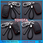XPS Cod high quality leather for toyota key cover Remote key case with key