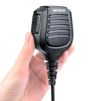 Retevis Hi001 Double Needle Speak Microphone [Bend Plug/Ip54 Waterproof] Suitable For Aikimu Icom