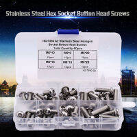 สกรูหัวกระดุม Hex Socket Screws 60 Pcs Office Appliance for Home