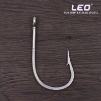 +‘； LEO 2Pc Deep Sea Ocean Fishing Hook For Big Fish Stainless Steel Fishhooks Shark Tuna Tarpon Florida Fly Jig Cod Fishing Product