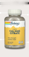 Solaray, Cal-Mag Citrate, 1:1 Ratio, 180 VegCaps