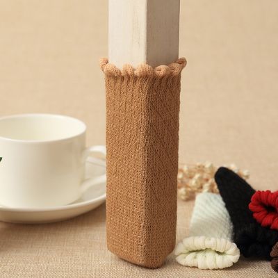 16pcs/set Double Layer Thickened Floor Protector Furniture Socks Cute Knitting Chair Legs Anti-slip Chair Foot Cover Anti-noise Pad