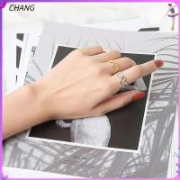 CHANG เครื่องประดับยอดนิยมปรับได้แหวนเปิดโพรงหัวใจ