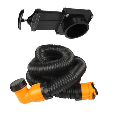 RV Sewer Hose Kit Portable RV Camper Sewer Hose Kit Detachable 360 Degree Rotatable Bayonet Fittings Space Saving for RVs Boats Campers Travel Trailers durable