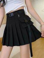 【CC】♠✓  Zoki Pleated Skirt Fashion Gothic Waist Skirts A