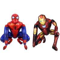 【LZ】❍❄■  55x63cm 3d spiderman homem de ferro super herói balões os vingadores herói hulk menino crianças festa de aniversário decoração do bebê meninos crianças brinquedo