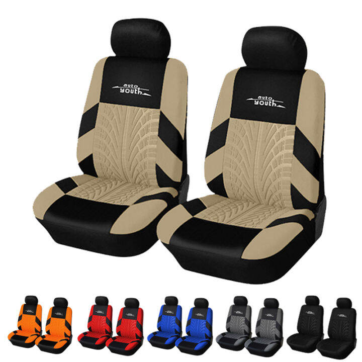 AUTOYOUTH Hot Sale 4PCS Universal Front Bucket Car Seat Cover Fit
