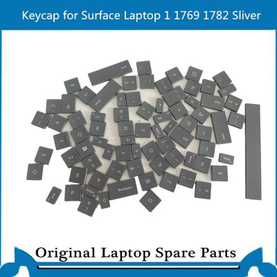 ฝาครอบกุญแจ Microsoft Surface Laptop 1 2 1769 1782ของแท้สีเงินภาษาอังกฤษ US
