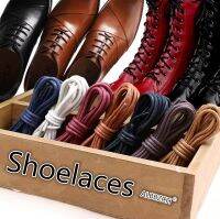 Waxed Cotton Round Shoelaces Leather Shoes Boots lace Waterproof ShoeLaces Shoestring Rope String Cord Black Brown Gray Red Blue