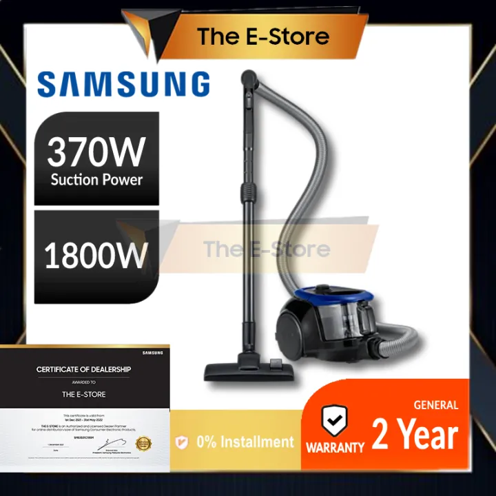 Samsung Bagless Canister Vacuum Cleaner 1800W VC18M2120SB/ME
