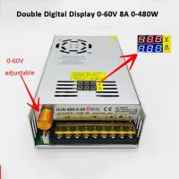 New/2022 Original▼  0 60V 8A 480W Double Digital Display Adjustable Switching Power Supply HJS 480 0 60 DC voltage regulator Transformer 60V 8A HJS-480-0-60