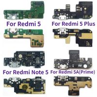 ริบบิ้นบอร์ดซ่อมโทรศัพท์มือถือแท้ Xiaomi Redmi 5 Plus Note 5A ชาร์จพอร์ตขั้วต่อ USB PCB อะไหล่ชิ้นงอสำหรับเปลี่ยน