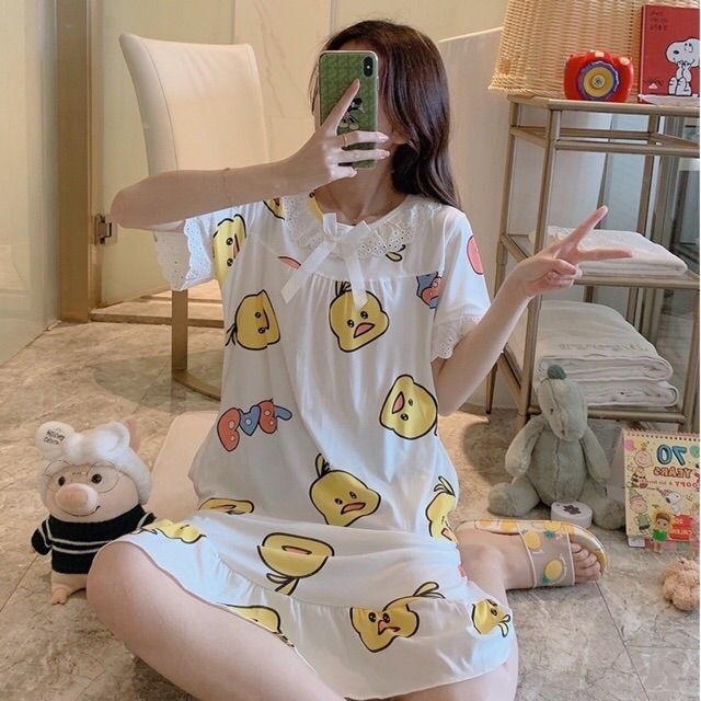 พร้อมส่ง-ชุดนอนเดรส-น่ารักๆ