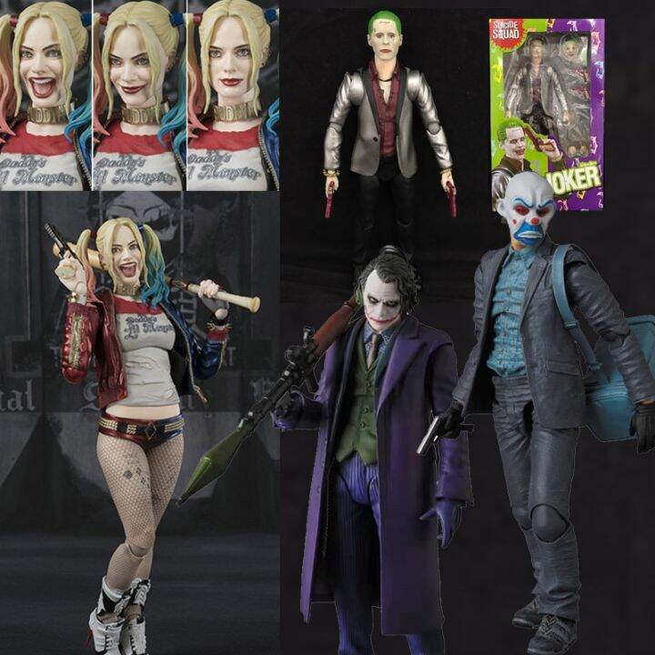 shf-harley-quinn-ตุ๊กตาขยับแขนขาได้-mafex-051-015โจ๊กเกอร์ฮีธเลจเจอร์อัศวินดำของเล่นสะสมของขวัญวันฮาโลวีนคริสต์มาส