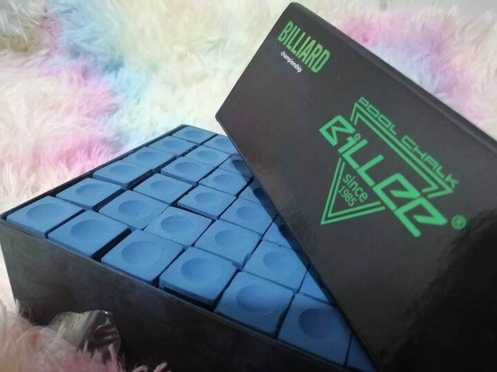 12 PCS BILLEE 8A BILLIARD PROFESSIONAL CHALK / BILLIARD ACCESSORIES