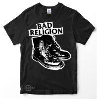 เสื้อยืดพรีเมี่ยมเสื้อยืด พิมพ์ลายวงร็อค bad religion - BOOTS Premium สไตล์พังก์ร็อค