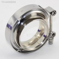 ┅☊ 2-4 Stainless Steel 304 Quick Release V Band Clamp With Male Female Flange Exhaust Pipe Clamp Kit