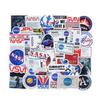 hedeguoji?50pcs Cartoon Space Agency Astronaut Stickers Laptop Phone Guitar Car Decor