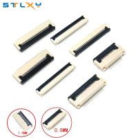 10pcs 0.5mm/1mm Pitch Under Clamshell Socket FPC FFC Flat Cable Connector 4P 5P 6P 8P 10P 12P 14P 16P 20P 22P 24P 30P 34P