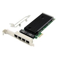 สำหรับ Intel 82576 4พอร์ต PCI X1 Gigabit Network Card PCI สำหรับ Express Ethernet Adapter 1000Mbps รองรับ Windows 98se